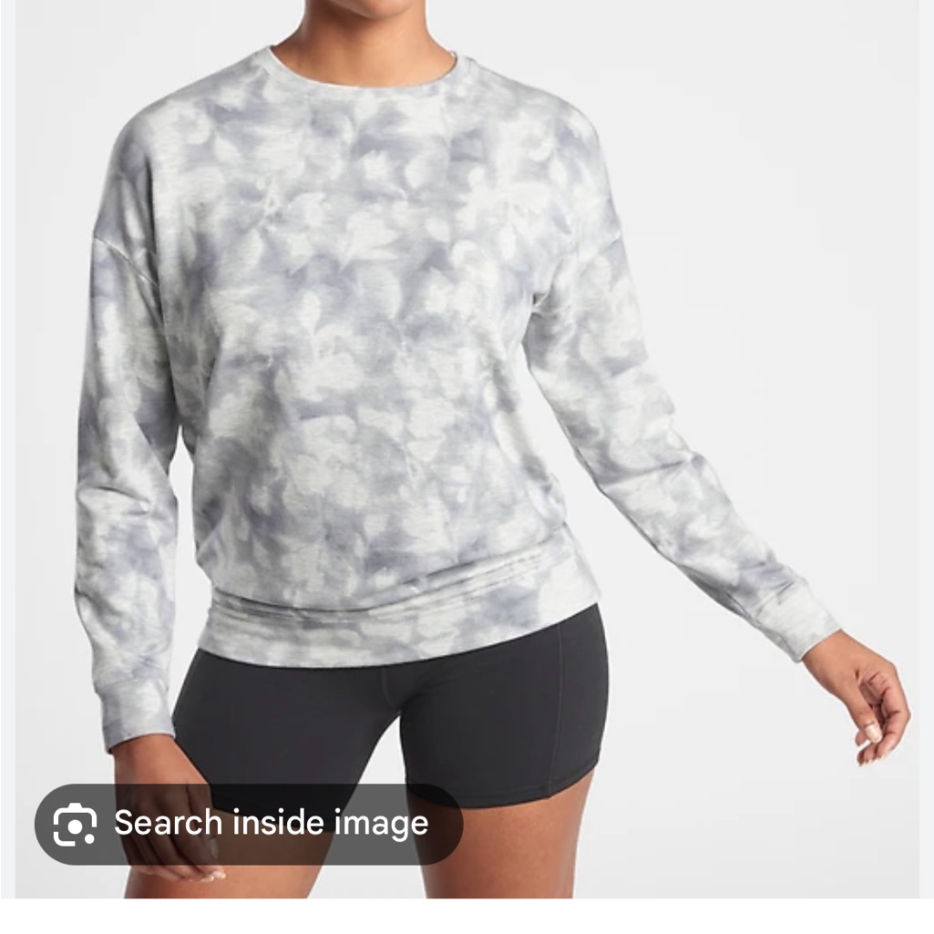 Athleta Studio To Street Sweatshirt Gray Size Xxs